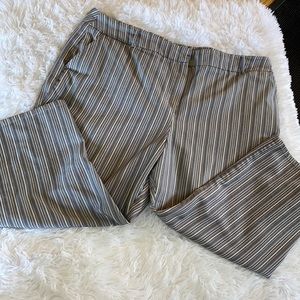 Outline Striped Capri Stretch Pants size 22W